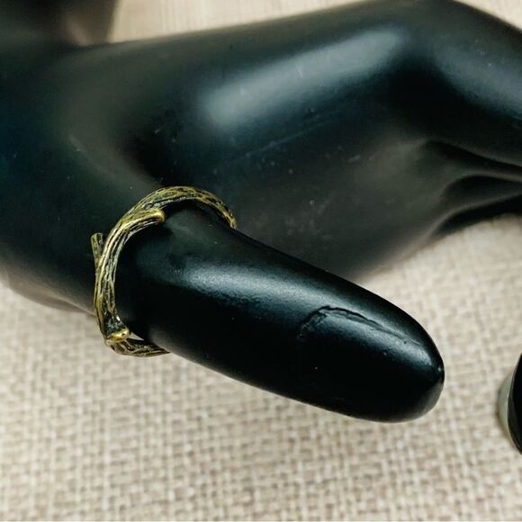 Brass Twig Ring - Picture 2 of 3